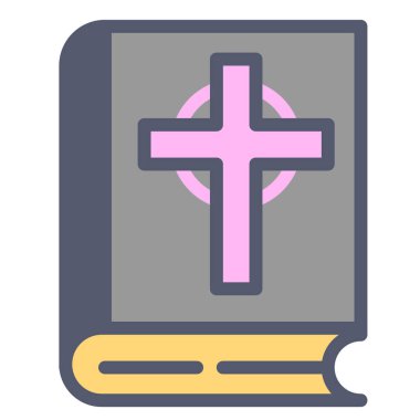 Hristiyan web simgesi, basit vektör illüstrasyonu  