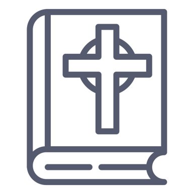 Hristiyan web simgesi, basit vektör illüstrasyonu  