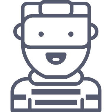 konuk simgesi, vektör illüstrasyonu beyaz arkaplanda izole edildi