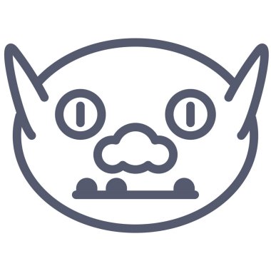 boogie character icon, vector illustration isolated on white background 