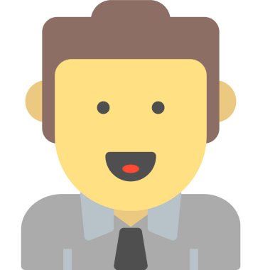 İnsan avatarı. Web simgesi vektör illüstrasyonu