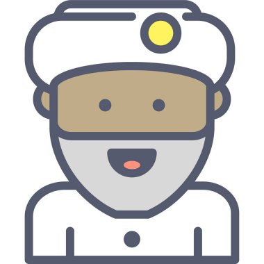 karakter web simgesi, basit vektör illüstrasyonu 