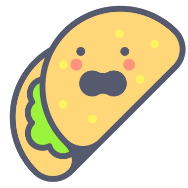 pizza. Web simgesi basit illüstrasyon