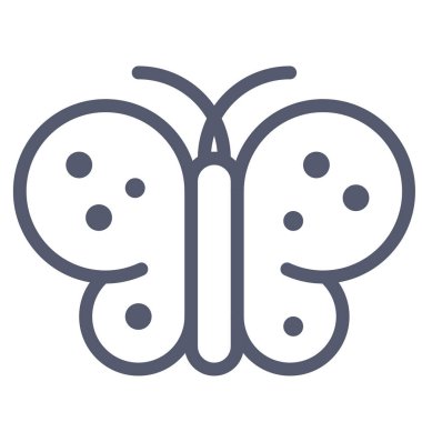 Kelebek ağ simgesi, basit vektör illüstrasyonu