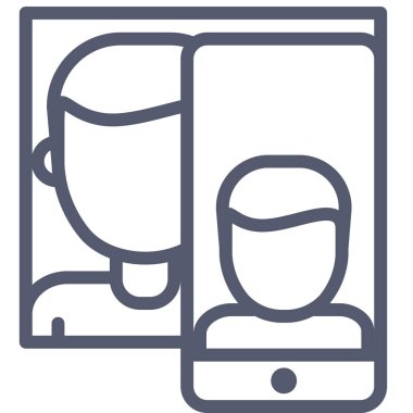 kamera web simgesi, basit vektör illüstrasyonu 