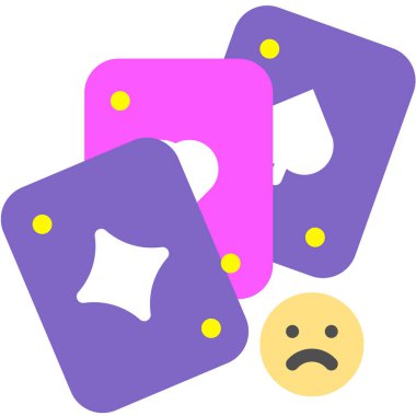 kart web simgesi, basit vektör tasarımı