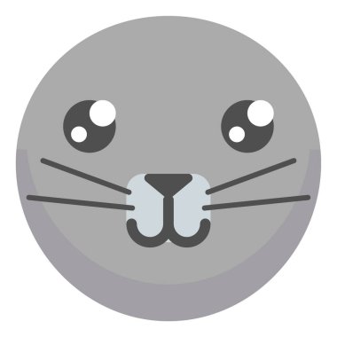 kedi emoji simgesi, vektör çizimi beyaz arkaplanda izole edildi