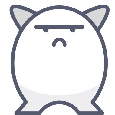 karakter web simgesi, basit vektör illüstrasyonu 