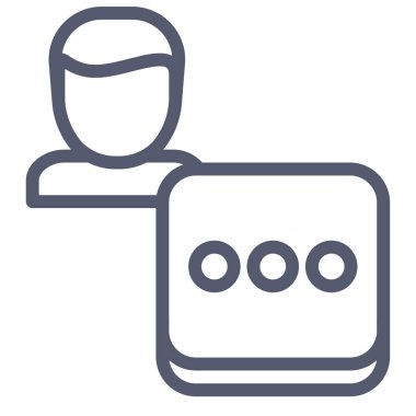 kullanıcı profili simgesi, basit vektör illüstrasyonu 