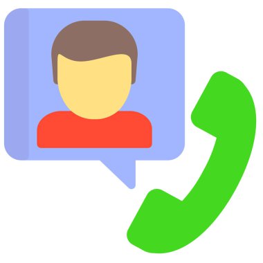 Sohbet web simgesi, basit vektör illüstrasyonu 