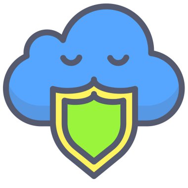 Koruma kalkanı web simgesi, basit vektör illüstrasyonu 