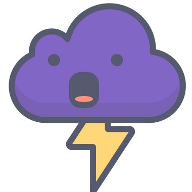 Bulut. Web simgesi basit tasarım