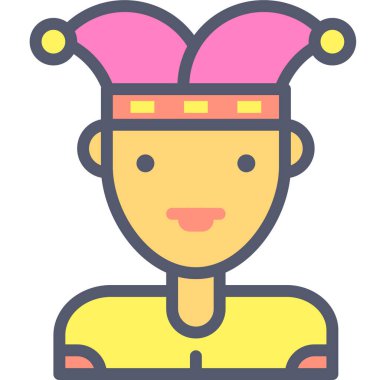 avatar. Web simgesi basit illüstrasyon