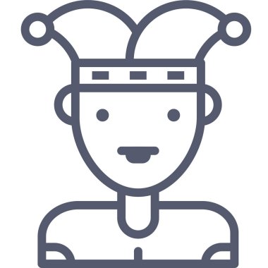 avatar. Web simgesi basit illüstrasyon