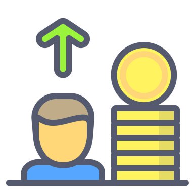 Web simgesi yükle, basit vektör illüstrasyonu 