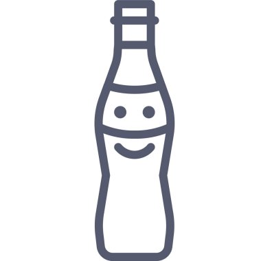 kola web simgesi, basit vektör illüstrasyonu