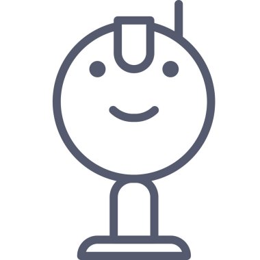 karakter web simgesi, basit vektör illüstrasyonu 