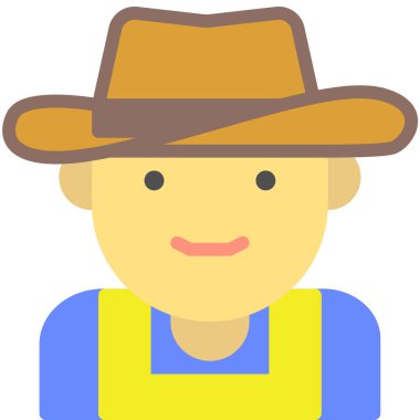 Batı web simgesi, basit vektör illüstrasyonu