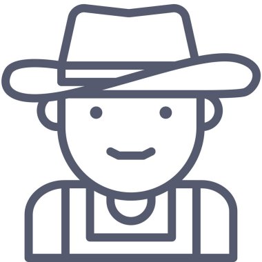 Batı web simgesi, basit vektör illüstrasyonu