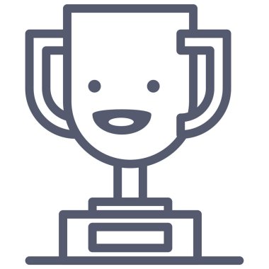 ödül web simgesi, basit vektör çizimi beyaz arkaplanda izole edildi