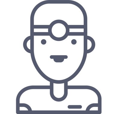 Diş çizgisi simgesi, vektör illüstrasyonu beyaz arkaplanda izole edildi  