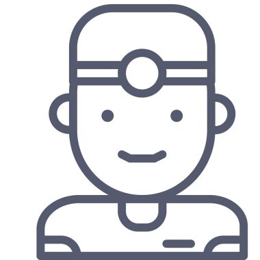 Diş çizgisi simgesi, vektör illüstrasyonu beyaz arkaplanda izole edildi  