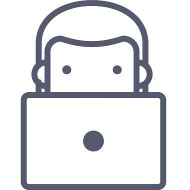 asgari taslak simgesi, vektör illüstrasyonu  