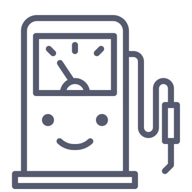 Benzin web simgesi, basit illüstrasyon