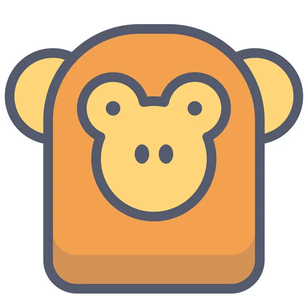 Ведмідь Веб Іконка Проста Ілюстрація — стоковий вектор