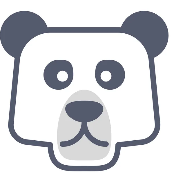 Niedźwiedź Web Ikona Prosty Wektor Ilustracja — Wektor stockowy