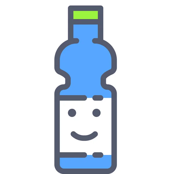 Fles Web Icoon Vector Illustratie — Stockvector