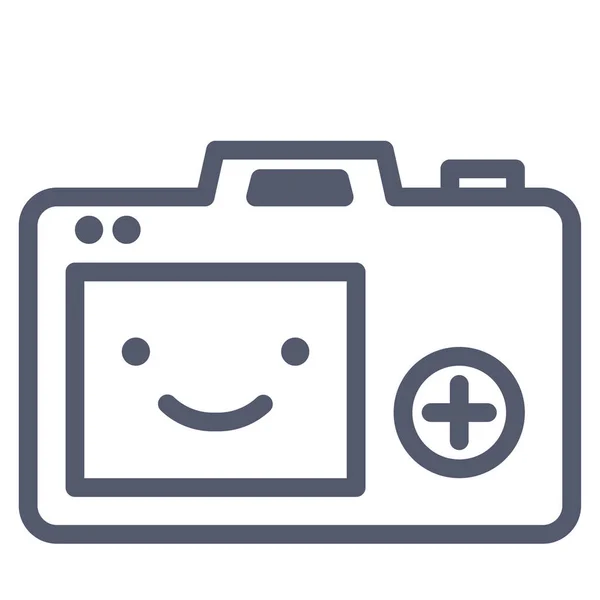 Camera Web Icon Simple Vector Illustration — Stock Vector