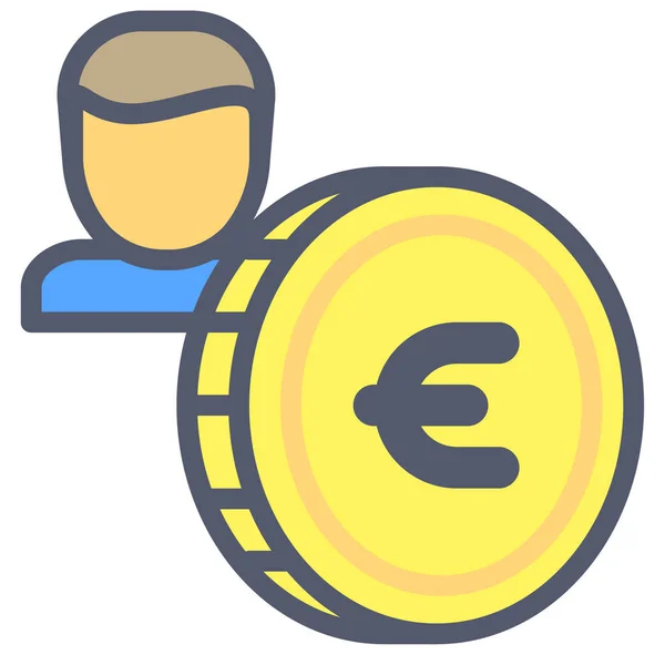 Peníze Finanční Webové Ikony Jednoduchá Vektorová Ilustrace — Stockový vektor