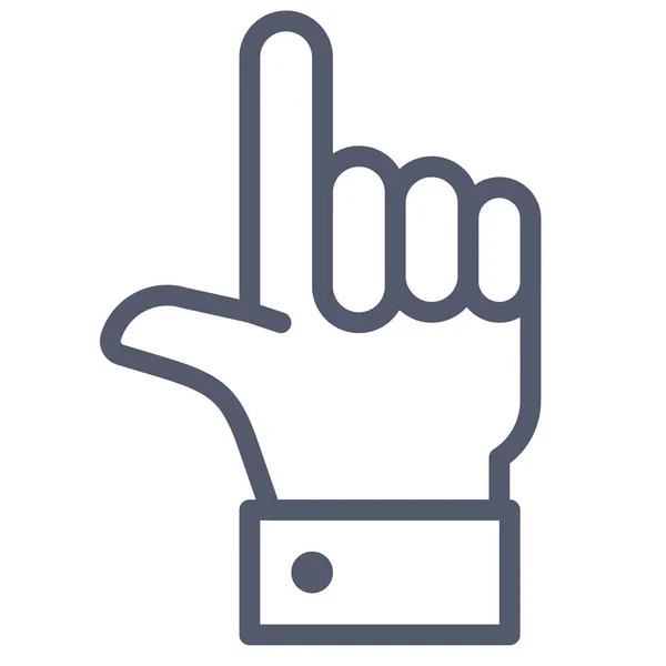 Hand Web Icon Simple Vector Illustration — Stock Vector