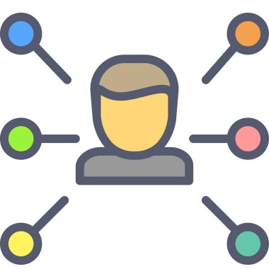 şebeke. Web simgesi basit illüstrasyon