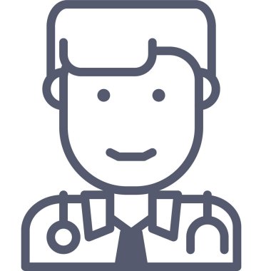 tıbbi ağ simgesi, basit vektör illüstrasyonu beyaz arkaplanda izole edildi 