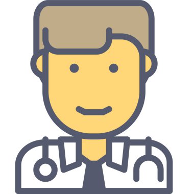 tıbbi ağ simgesi, basit vektör illüstrasyonu beyaz arkaplanda izole edildi 