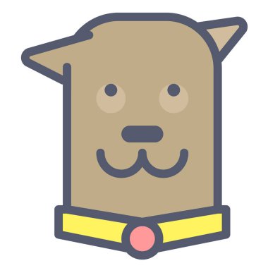 Baykuş. Web simgesi basit illüstrasyon