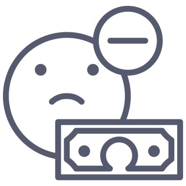 para ve finansal web simgesi, basit vektör illüstrasyonu   