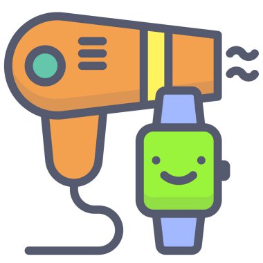 Kurutucu. Web simgesi basit tasarım