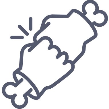 Hands web simgesi, basit vektör illüstrasyonu