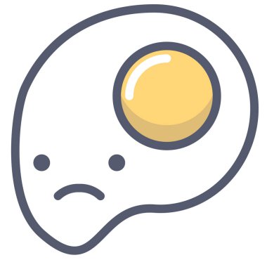 Yumurta. Web simgesi basit illüstrasyon