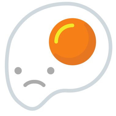 Yumurta. Web simgesi basit illüstrasyon