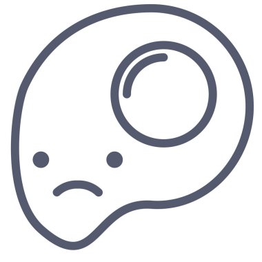 Yüz. Web simgesi basit illüstrasyon