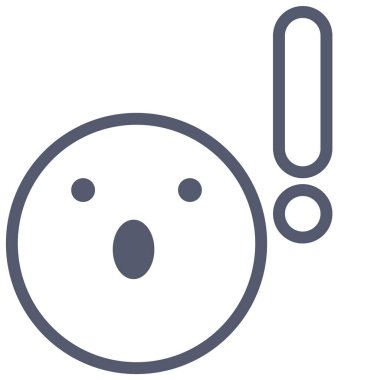 Yüz. Web simgesi basit illüstrasyon