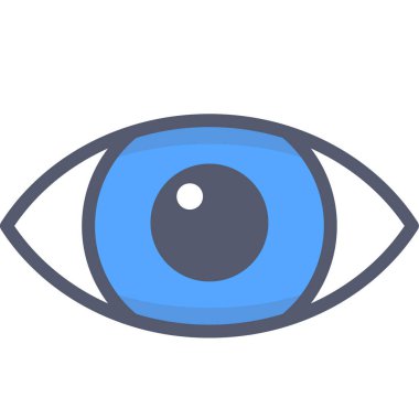 Göz Ağı simgesi, vektör illüstrasyonu 