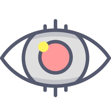 Göz Ağı simgesi, vektör illüstrasyonu 