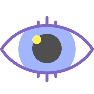 Göz Ağı simgesi, vektör illüstrasyonu 