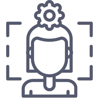 Maske. Web simgesi basit illüstrasyon