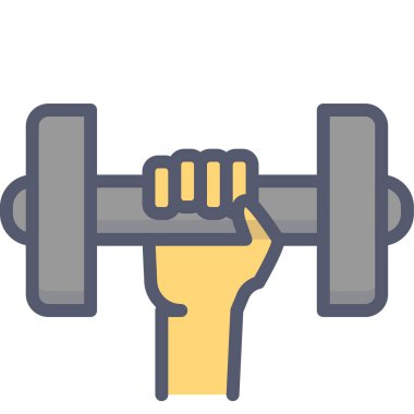 Kas yığını insan vücudunun çizgi film çizimi. 